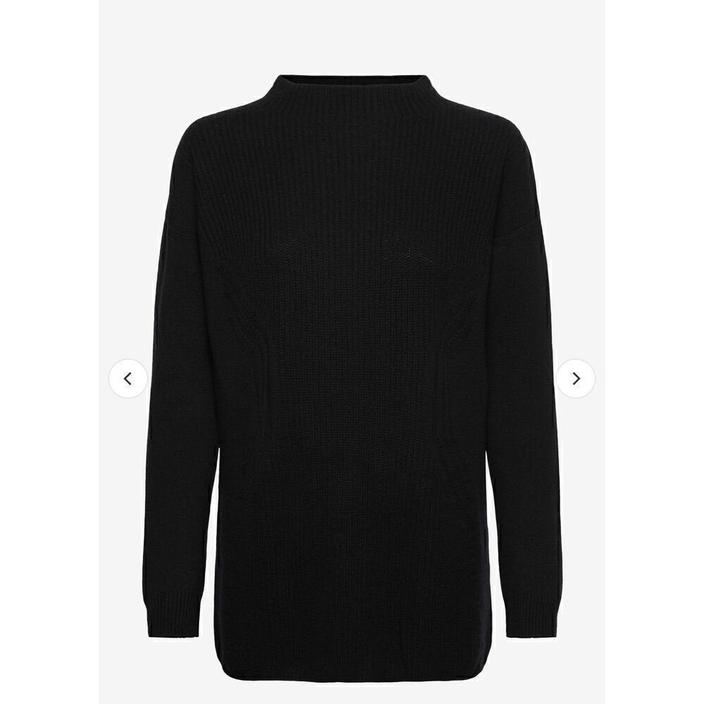Wolford Aurora Wool Pullover Sweater Black New M